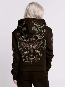 Cropped Forest Witch Hoodie