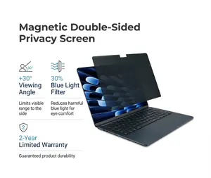 LUSA DESIGN Magnetic Laptop Privacy Screen for MacBook Air 14 13 & 13.6 Inch (2021-2025, M2, M3, M4) Patented Removable Laptop Privacy Filter Shield and Protector