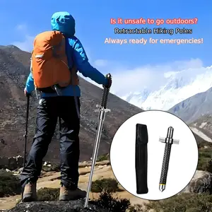 Outdoor hiking tools, multifunctional trekking poles, durable and retractable
