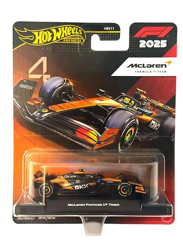 2025 Hot Wheels Premium F1 McLaren Formula 1 Team #4 Lando Norris