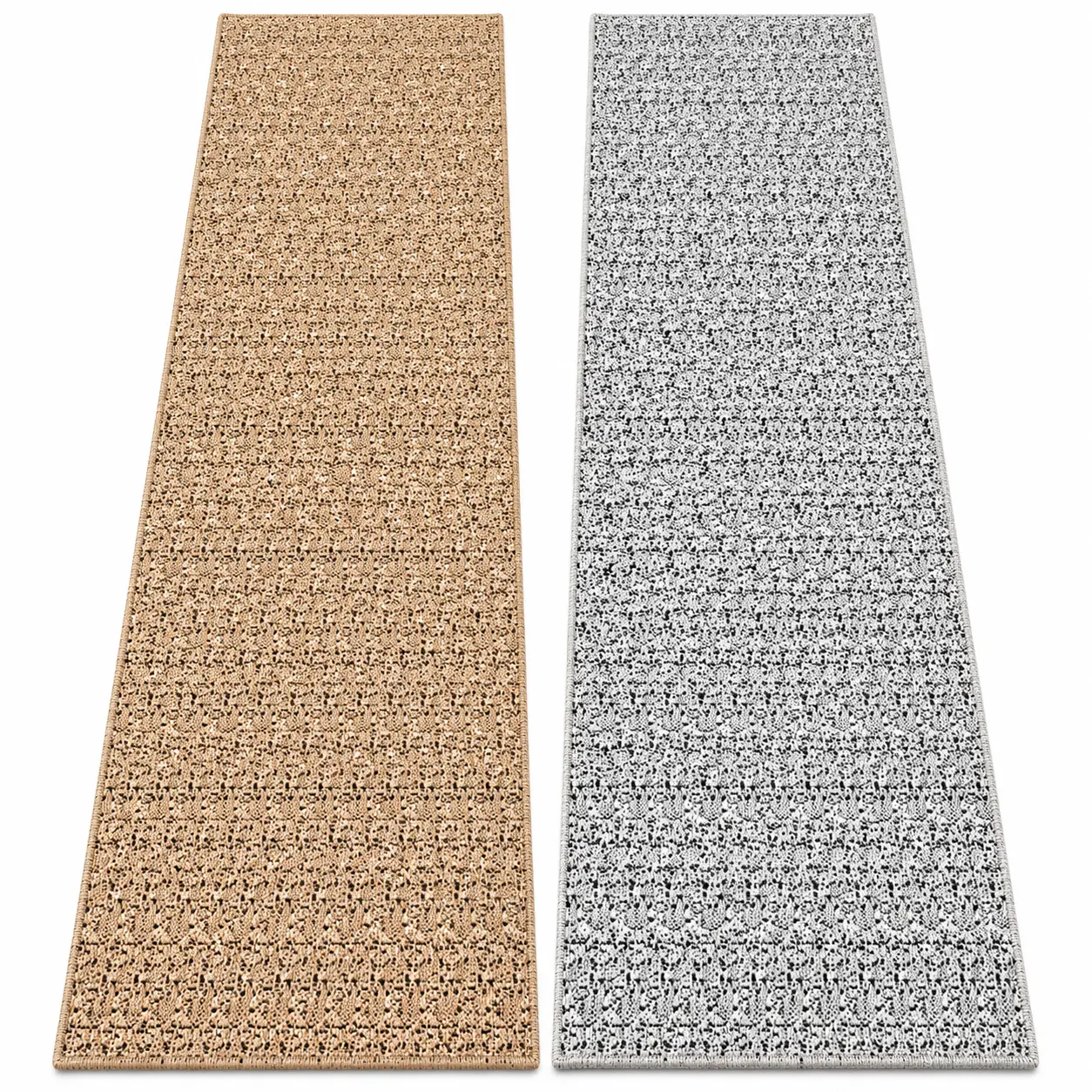2' x 8' Runner Rug for Hallway, 24 x 96 in Non-Slip Flatwoven Kitchen Runner Rug, Low Profile Entryway Rug, Beige or Light Gray