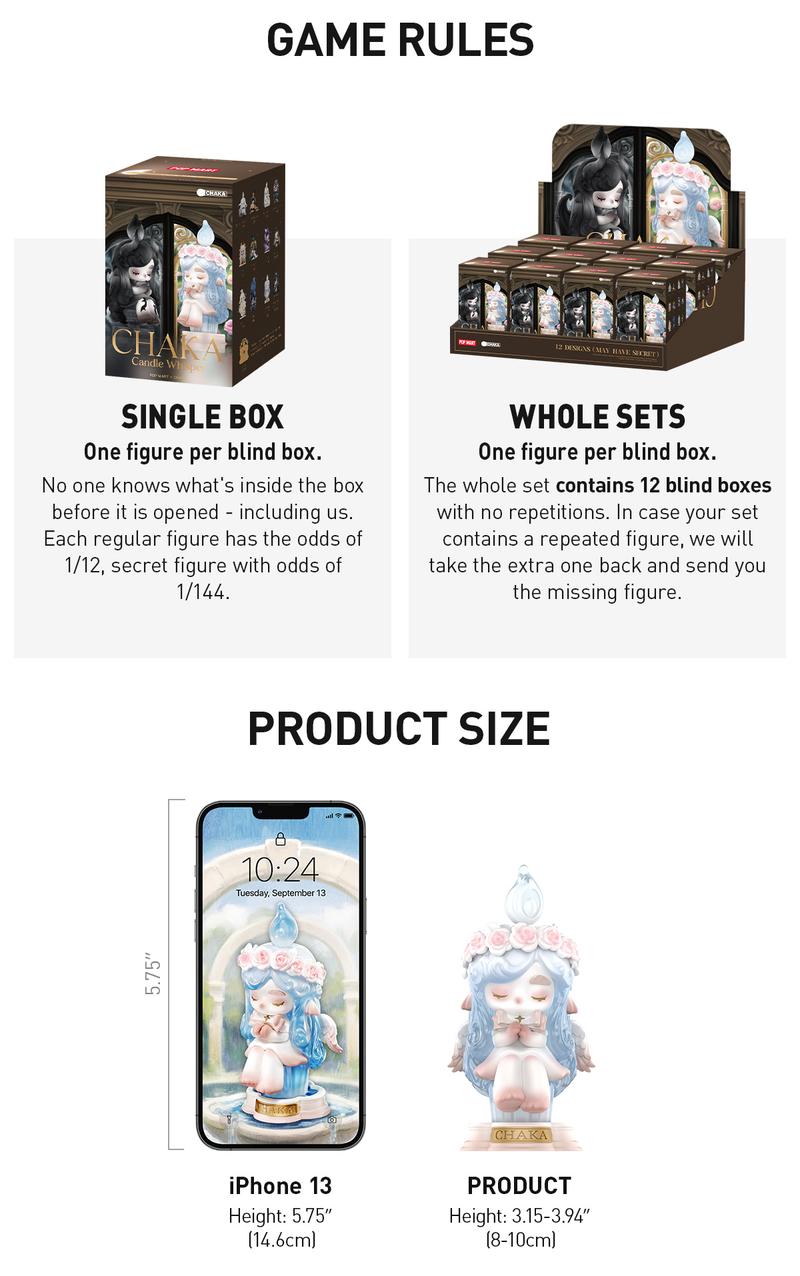 POP MART CHAKA Candle Whisper Series Figures