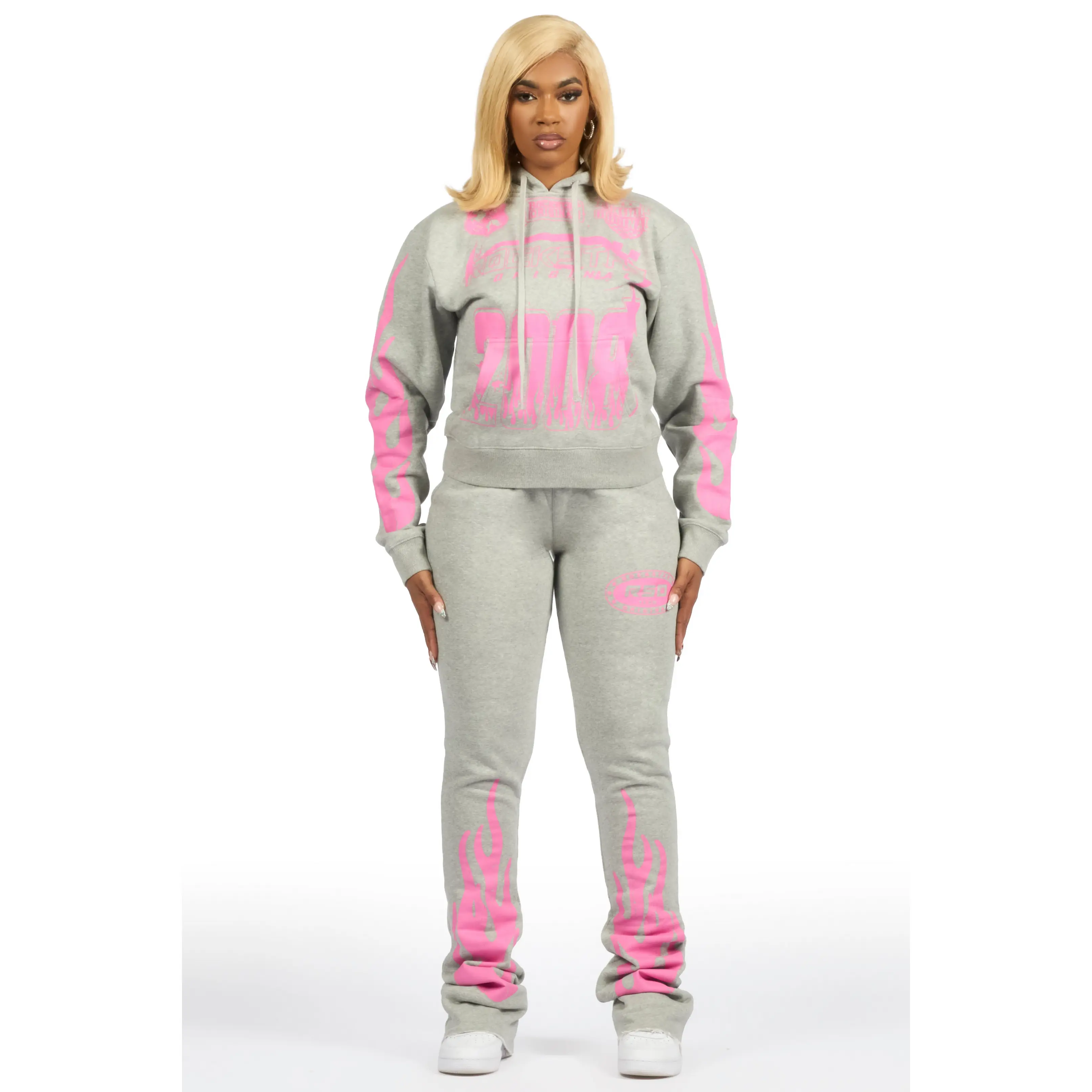 Esha 2.0 Heather Grey Super Stacked Flare Trackset