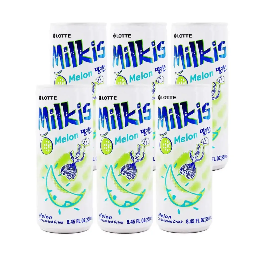 Lotte Milkis Melon Flavor - 250ml x 6 Pack Lotte Milkis Melon Flavor - 250ml x 6 Pack