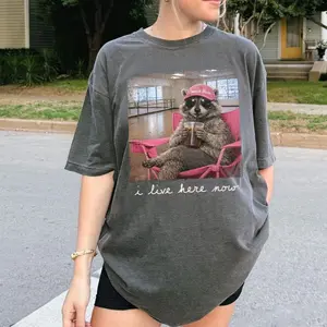 I live here now Raccoon Dance Mom Shirt, Dance Mama Style Shirt, Dance Shirt, Travel Dance Shirt Tournament Shirt, Dance Mom Shirt