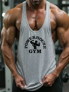 Men’s Powerhouse Gym Tank Top - Ultra-Soft Breathable Activewear Sleeveless Workout Vest Shirt for Workout, Bodybuilding, Streetwear & Casual Athleisure | Quick-Dry, Lightweight, All-Day Comfort for Gym, Hiking & Daily Wear Fitness T-Shirt Gym Wear