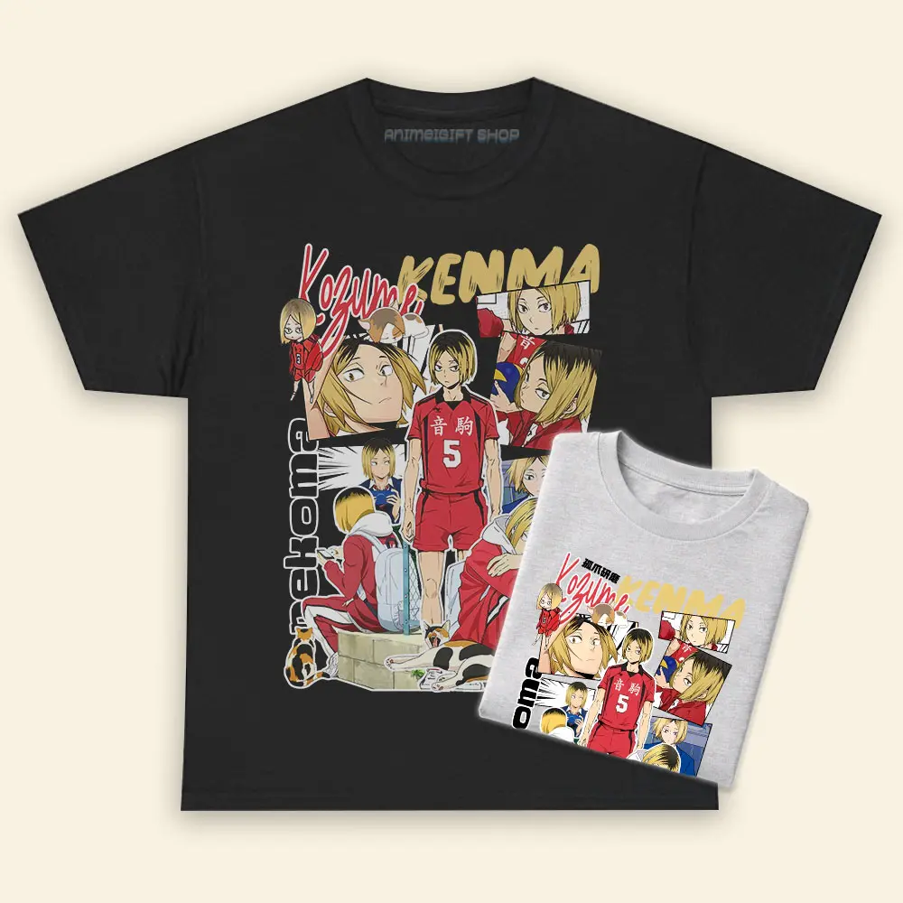 Kenma Kozume Haikyu Shirt, Baseball Anime Manga Crewneck T-shirt Sweatshirt Hoodie Fabric Top Streetwear