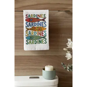 Packed Like Sardines Hand Towel
