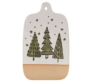 Melrose Pine Tree Cutting Board Tray (Set of 4)