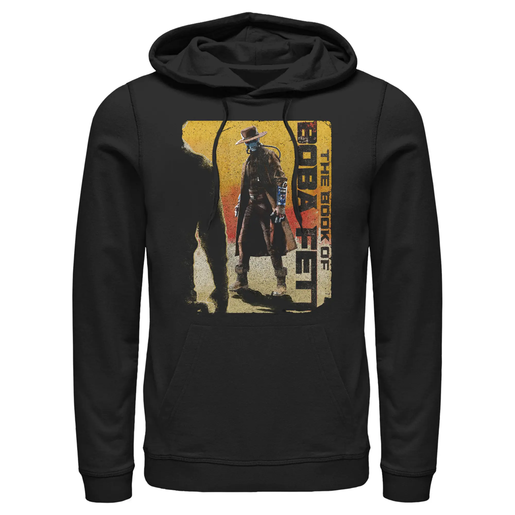 Men's Star Wars: The Book of Boba Fett Cad Bane Outlaw Gunslinger Graphic Long Sleeve Pull-Over Hoodie, Menswear Tops