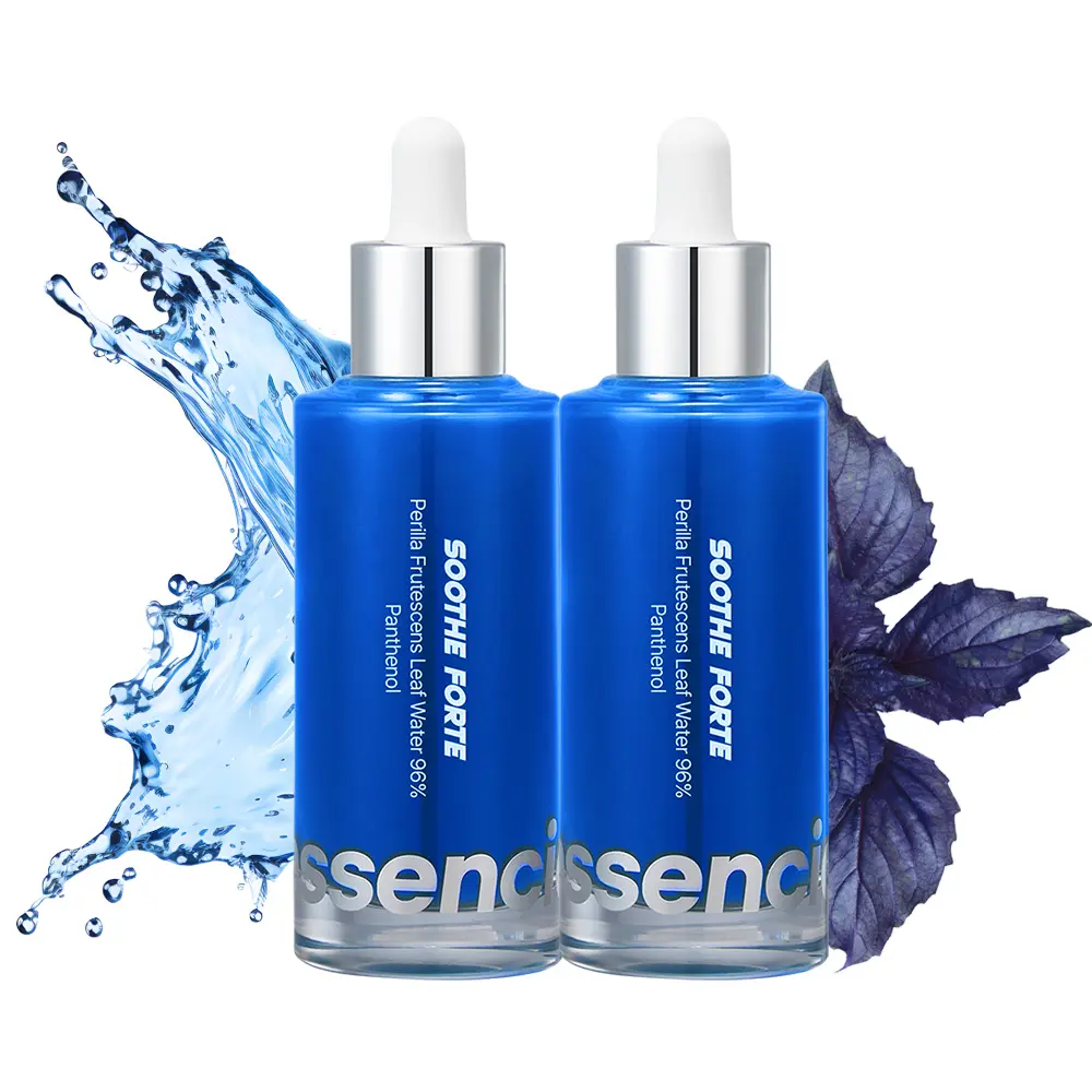 Essenciel Soothe Forte Calming Serum with 96% Perilla Leaf Water & 1% Panthenol – For Sensitive & Irritated Skin (2 x 50ml)