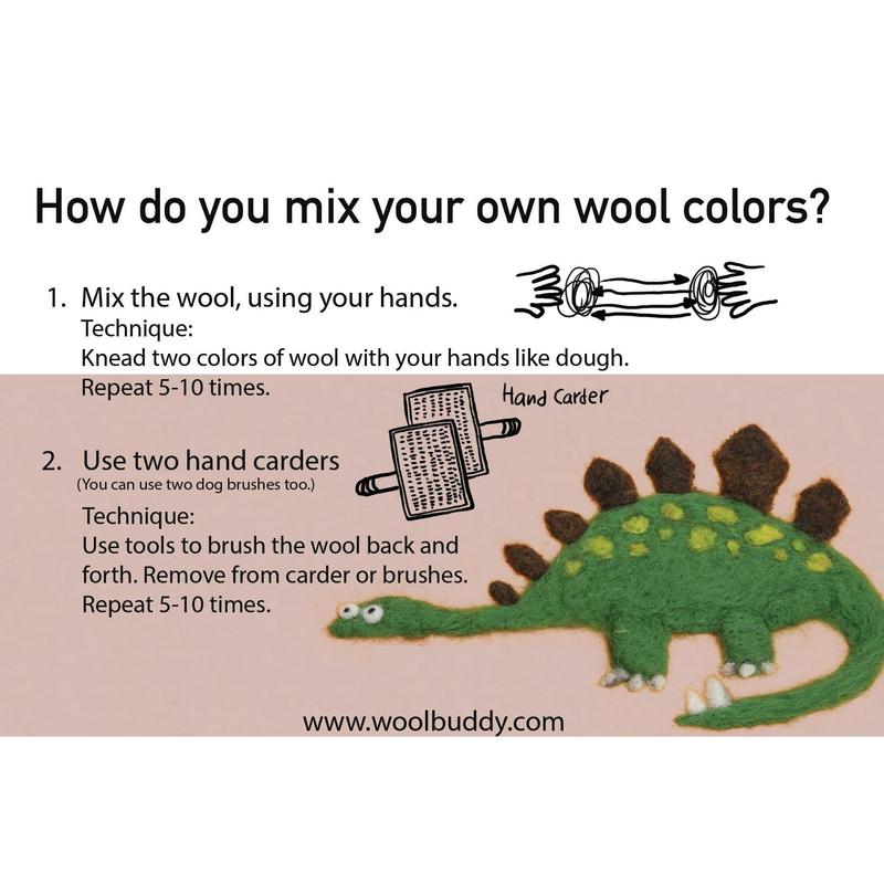 Needle Felting Wool Kit – 24 Colors Mixed Wool Roving for DIY Craft Projects