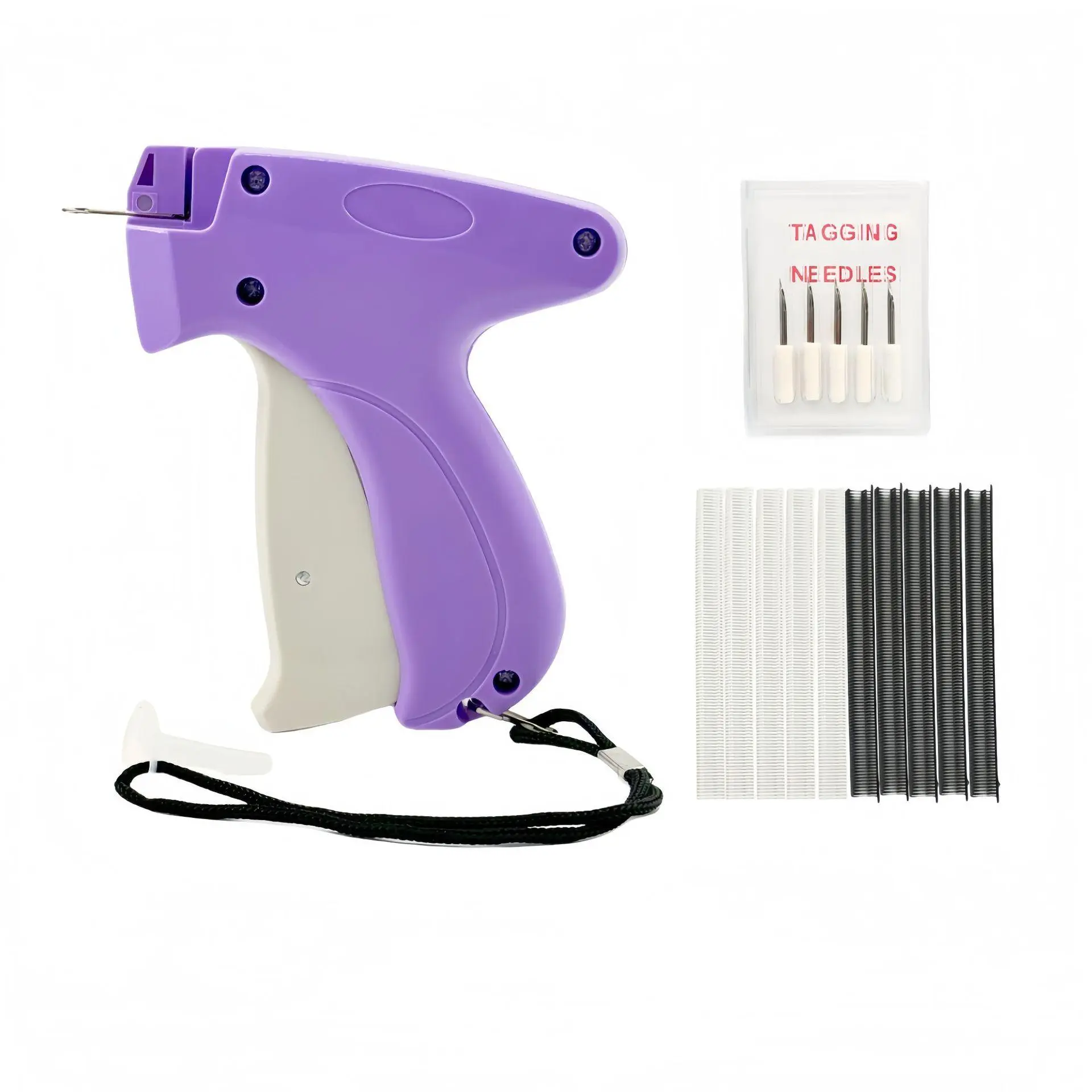 Portable Fine Stitching Gun Set with 6 Needles and 1000 Fasteners, Quick Fabric Fixing Tool for DIY Enthusiasts, Sewing Supplies Crafts