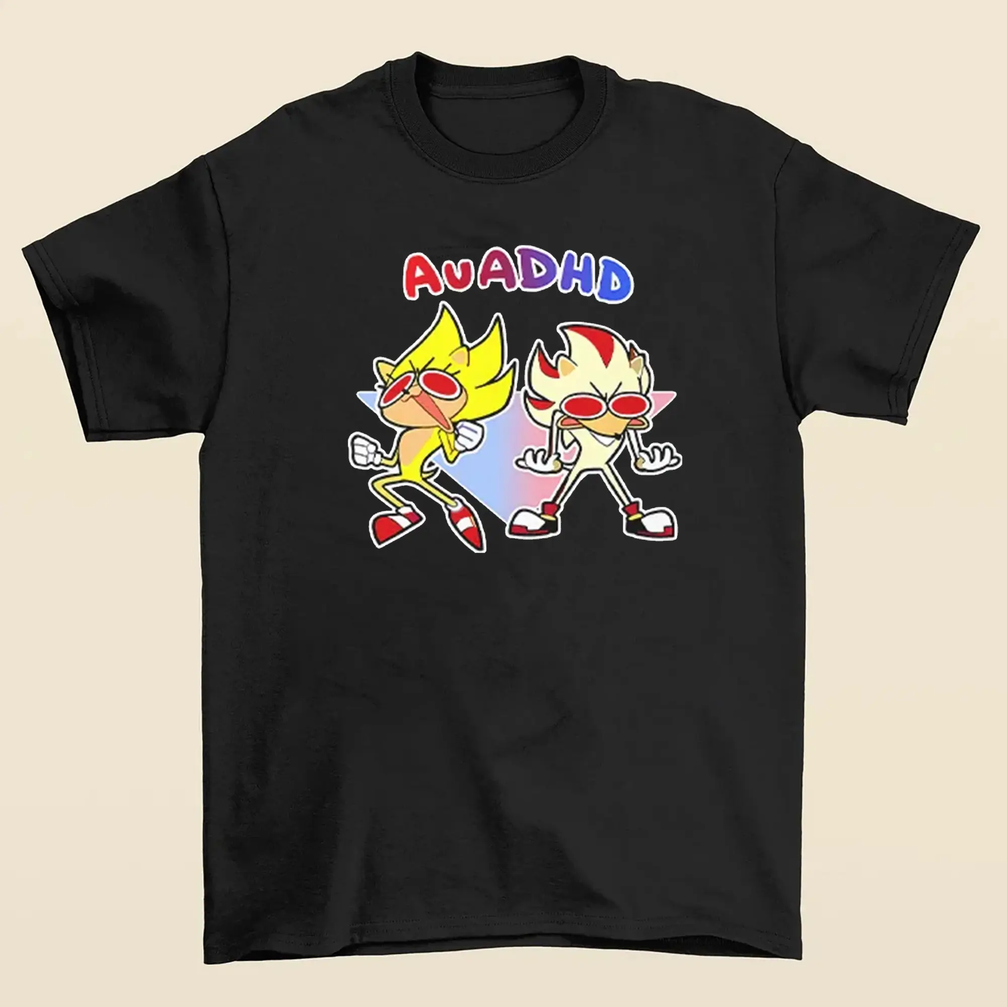 AVADHD S0nic and Autism Shadow T-Shirt, Meme Trendy 2025 Graphic Tees, Outfits, Womenswear, Menswear
