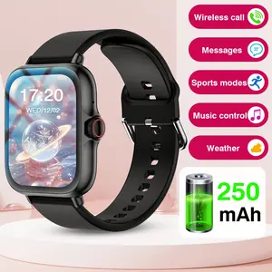 1.83 Inch Full Screen Touch Smartwatch, Bluetooth-compatible Connectivity, Multi-Sport Modes, Call Alerts, Android iOS Compatible