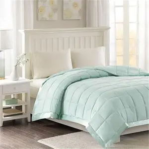 Madison Park  Twin Size Microfiber Down Alternative Blanket with 3M Moisture Management, Seafoam