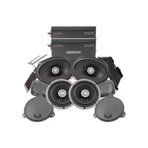 Kenwood eXcelon P-HD3FR Front + Rear Amplified Audio Package fits 2014+ Harley Davidson Motorcycles