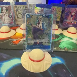 One Piece Straw Hat Card Stand