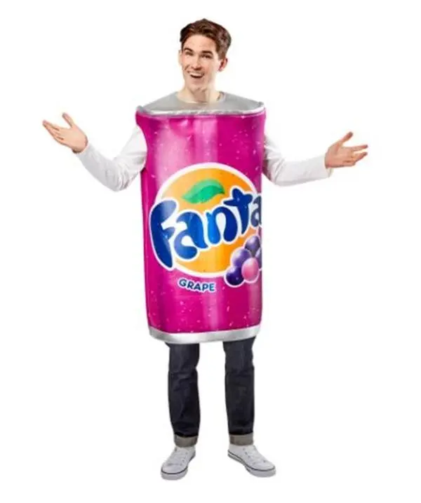 Can of Fanta Grape - Coca-Cola - Foam Tunic - Costume - One Size