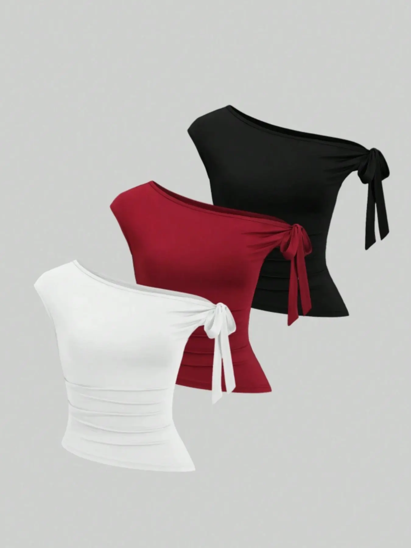 Women's Off-Shoulder Sexy Backless Top, New Spring/summer Style, Perfect for Nightclub Parties and Dates, Unique Design with Bow Tie, Chic