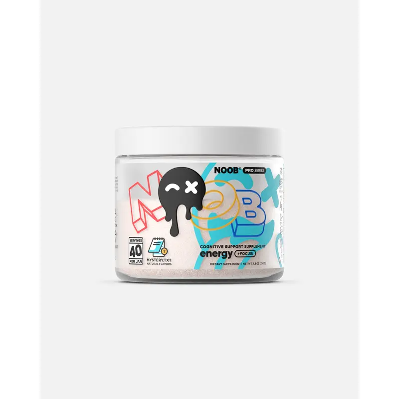 Noob Pro Series | Energy Drink Powder for Gamers – Caffeine + Nootropics – Boost Focus, Mood, Clarity – Sugar Free, Zero Crash, Long Lasting Clean Energy – Gaming Supplement, Study Aid, Pre-Workout Beverage