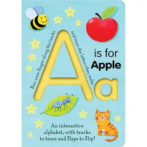 USED-A is for Apple: An Interactive Alphabet with Tracks to Trace and Flaps to Flip! by Tiger Tales (Board book)