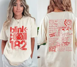 Blink 182 The World Tour 2023-2024 2Sides Shirt, Blink 182 Rock n' Roll T Shirt, Rock n' Roll Shirt, Blink 182 Shirt, Retro Shirt