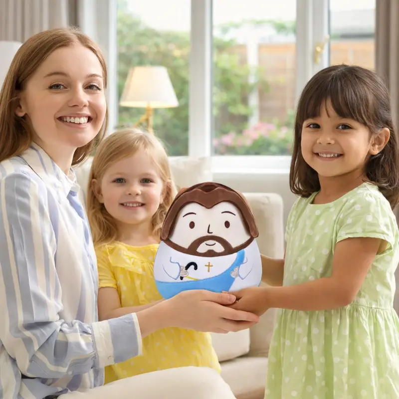 Jesus Plush Toy Huggable Stuffed Pillow Religious Plushie Gift for Easter Baptism Blue Doll Stuffers for Children Durable Soft Fluffy 8-inch Jesus Stuffy Jesus Plush Toy Huggable Stuffed Pillow Religious Plushie Gift for Easter Baptism Blue Doll Stuffers for Children Durable Soft Fluffy 8-inch Jesus Stuffy