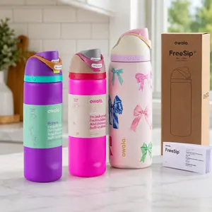 Owala FreeSip Bottle – Premium Stainless Steel Thermo | Keep Cold All Day, Viral TikTok Pick