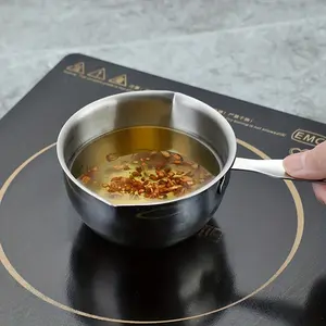 Small Melting Pot, Stainless Steel Butter Melting Pot, Chocolate Warmer Pot, Double Boiler Pot, for Oil Heating, for Gas Stovetop and Induction Cooker, Kitchen Utensils, Kitchen Gadgets, Kitchen Accessories, Home Kitchen Items