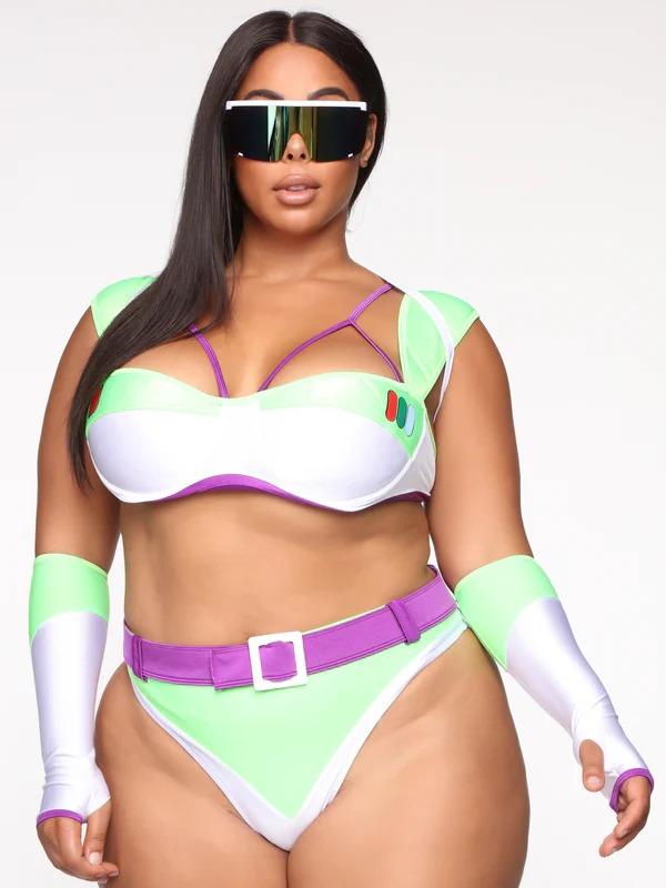 Infinite And Beyond 6 Piece Costume Set - Green/combo