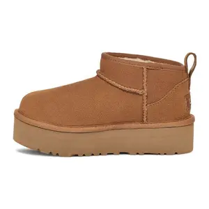 Classic Ultra Mini Platform Boot Kids 'Chestnut'