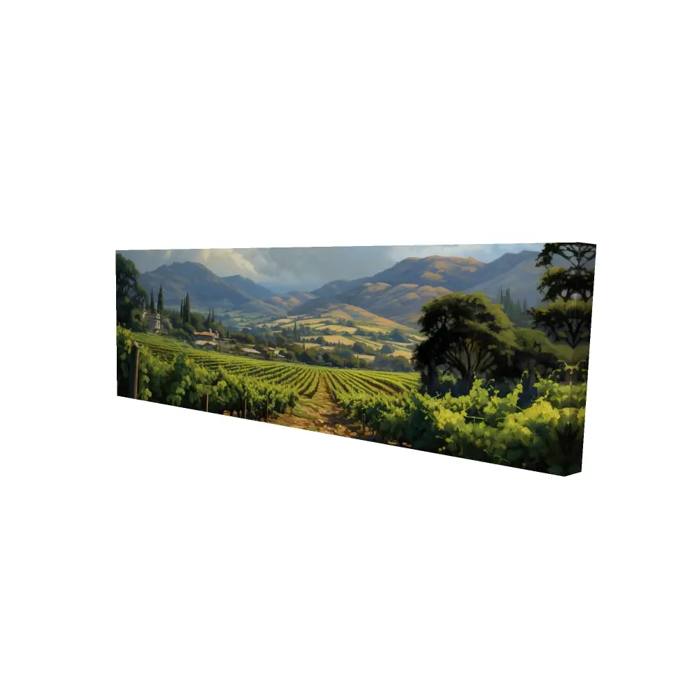 212 MAIN Exotic Farm Canvas Wall Artwork, 16x48 in. Minimalist Lightweight Nature Landscape Print - Contemporary Home Decoration for Bedroom Room Decorations