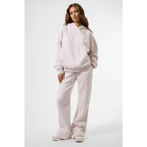 Kaiia Logo Wide Leg Joggers Oat