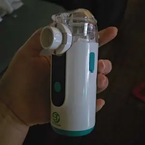 Hand-held Nebulizer for Respiratory System, Portable Nebulizer with Self-Clean Mode, Rechargeable Nebulizer for Home Office Travel