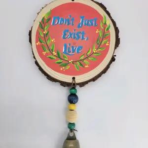 Inspirational Hanging Mobile with "Dont just exist, Live" & "Life is short, Live it" Design, Hangable Decor for Home or Office, Perfect Gift - decoration