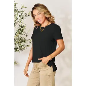 Basic Bae Full Size Round Neck Short Sleeve T-Shirt Top Womenswear