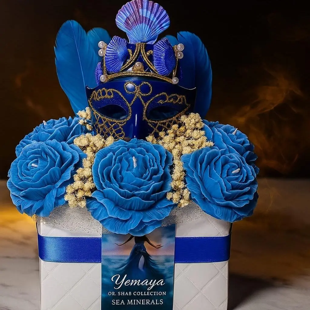 Yemaya Inspired Handmade Soy Wax Candle Bouquet