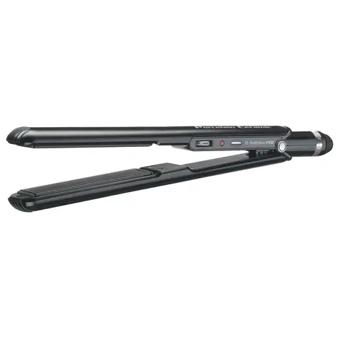 BaBylissPRO Porcelain Ceramic 1" Hair Styler - BP9557UC Anti-Scalding Curling Volumizing Straightening Iron, Flawless Results, Damage-Free Shine, Ceramic Plates for Beach Waves & Bouncy Curls