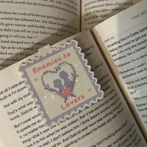 Enemies to Lovers Magnetic Bookmark BookTok Romance Reader Accessory Aesthetic Bookish Gift for Cozy Reading Nights
