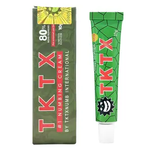 New style 80％TKTX Tattoo External Cream, Relief Cream for Tattoos, Waxing, Microneedling, Lecithin External Cream(10g) Cosmetic. Soreness Itching All Skin Types Burning Convenient