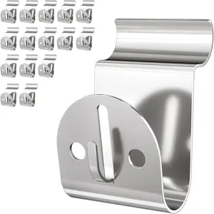 Heavy Duty Vinyl Siding Hooks 15 Pack, Stainless Steel Siding Clip for  Outdoor Decor, No Hole Siding Hooks for  Lights Wreath Christmas Decor