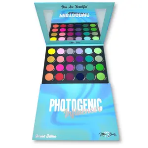PHOTOGENIC INFLUENCER PALETTE *Second Edition* (Eyeshadow Colorful Rainbow Pigment Duochrome Matte Satin 24 Pan Cosmetic Makeup Palette Big Blue Pallet)