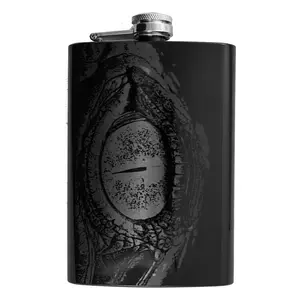 8oz Dragon Eye Black Flask L1
