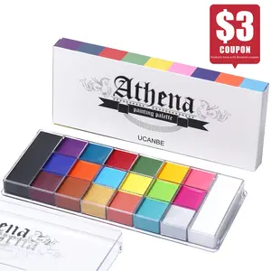 UCANBE Athena Face and Body Oil Paint Palette, Professional and Safe Non-Toxic Tattoo Halloween Special Effects Party Makeup Kit for Kids and Adults Products