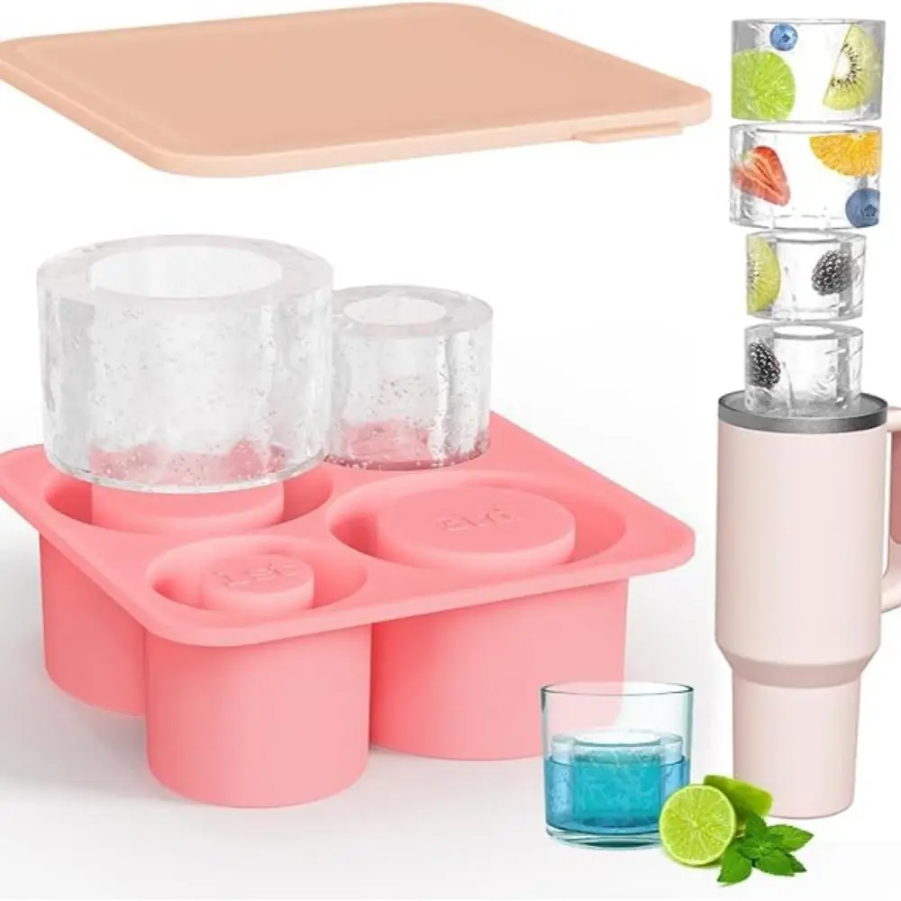 Multi-grid Ice Cube Tray, Ice Cube Mold for 20oz 30oz 40oz Tumbler Cup, Ice Mold for Stanley, Silicone Ice Cube Maker, Household Ice Cube Tray for Hom