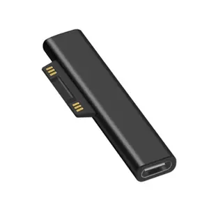 USB-C PD Female Fast Charging Adapter Converter (ABS+Metal, Compact and Portable) - 15V 3A Type-C Power Plug for Office Use, Compatible with Microsoft Surface Pro 3-8/Go & Surface Book 1-3, Charging Only (No Data Transfer)