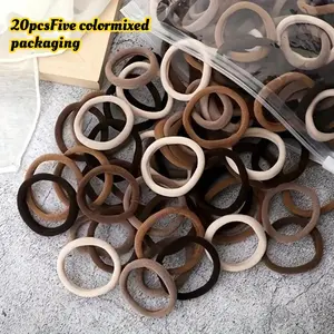 20 seamless construction ponytail clips with five colored headbands, no damage, thick elastic headband, suitable for unisex, durable neutral colors for women, girls, and men's hair accessories, Hair Ties For Men