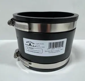Black Swan 21425 4 x 4 in. Rubber Couplings with Stainless Bands