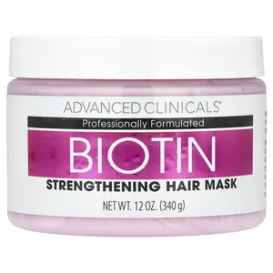 Advanced Clinicals Biotin, Strengthening Hair Mask, 12 fl oz (340 ml)